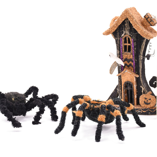 Get ready for Halloween with wooden skeletons and ghosts.