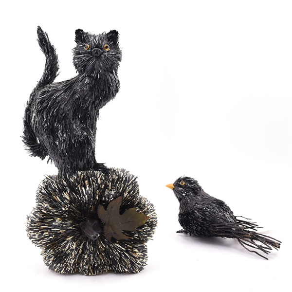 Chats noirs et autres décorations inspirées d'Halloween