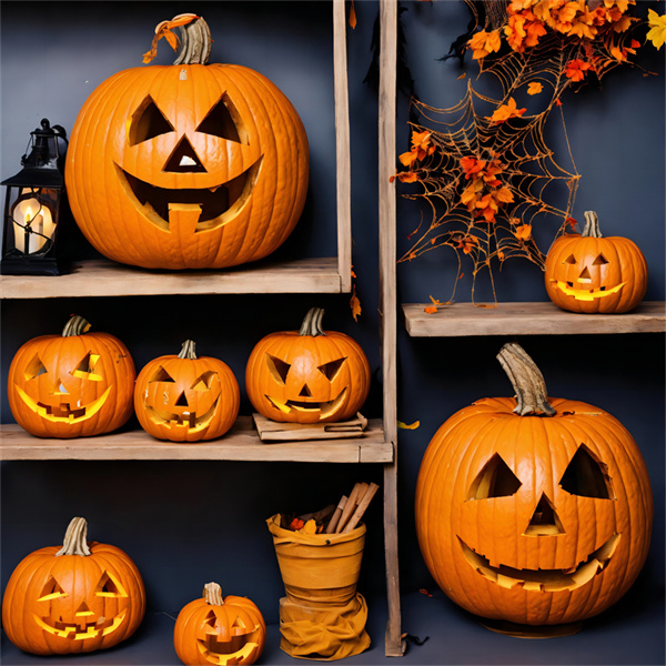 Ideias de Decoração de Abóboras para o Halloween