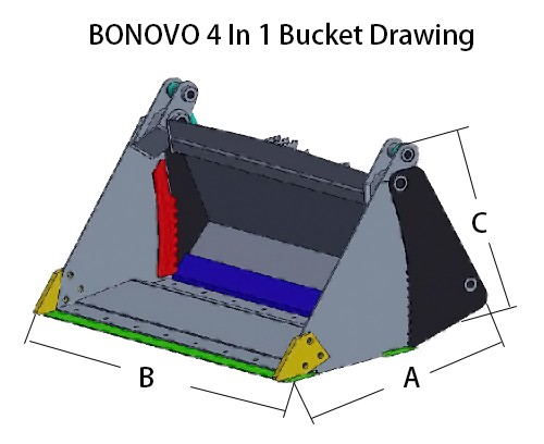 4 In 1 Skid Steer Bucket | Skidsteer Bucket Factory