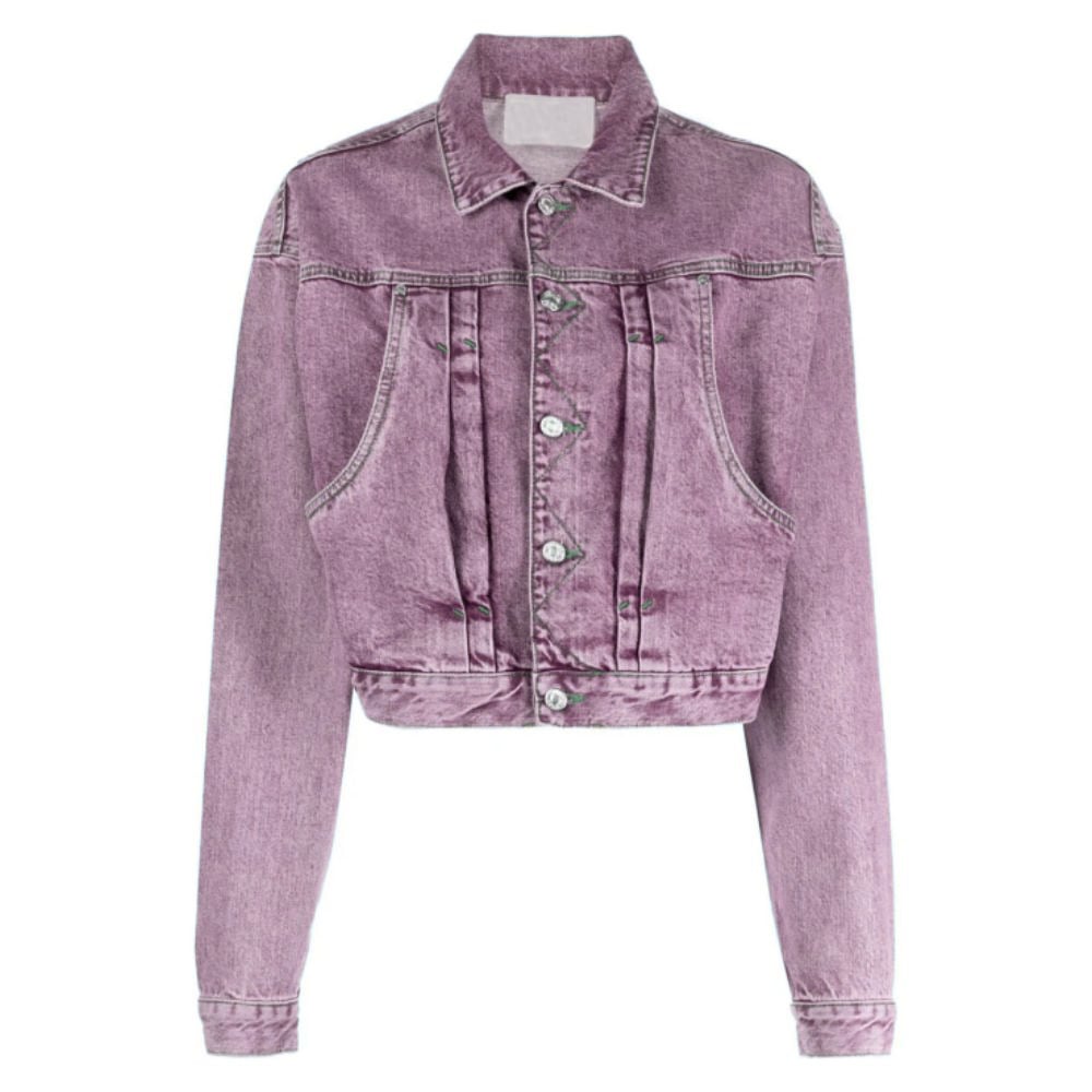 Fashion Vintage Clothing Casual Jean Jacket Coat Washed Stretch Button Soft Women Denim Jackets With Pockets manufacture