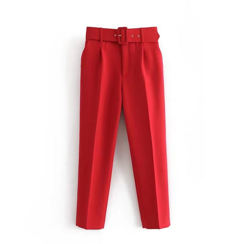 Spring Fall Women's Clothing Women Casual Temperament Commuter Long Sleeve Print Shirt Pants Two Piece Ladies Sets details