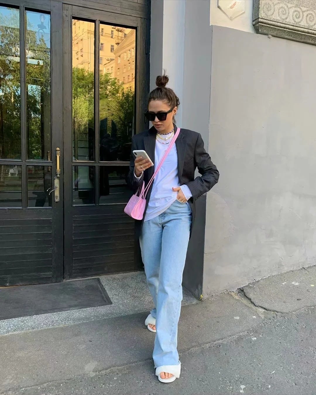 Women's High Waist Denim Pants Retro Loose Straight Trousers Jeans New Sexy Jeans Pants supplier