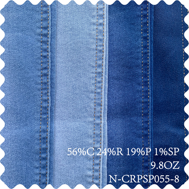 Custom wholesale 2024 Women's Streetwear Casual Loose Fashion Short Top Elastic Waist Denim Suit Denim Two Piece Set factory