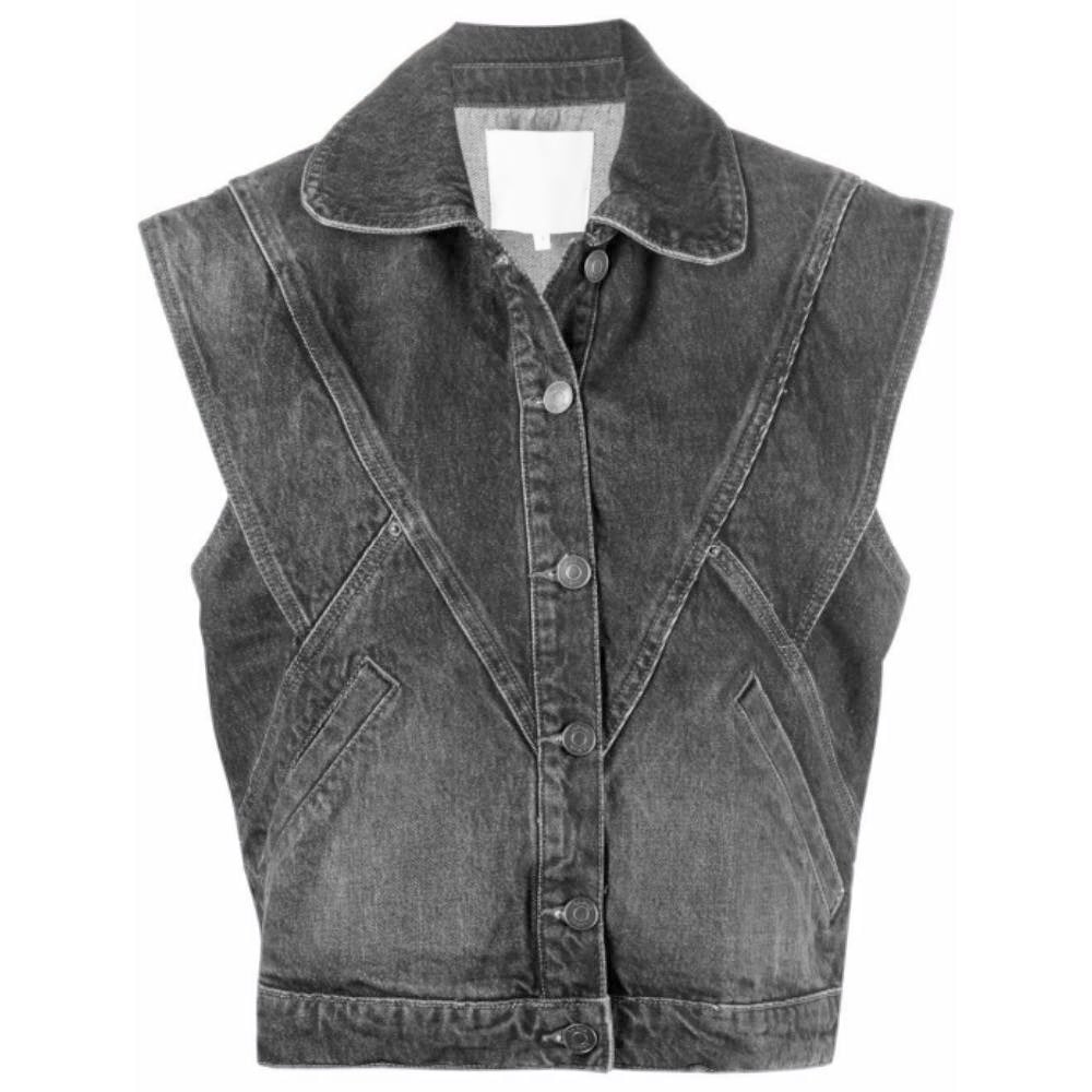 Wholesale Fashionable Ladies Denim Vest Washed Stretch Casual Stylish Slim Fit Women Coat Waistcoat Vest details