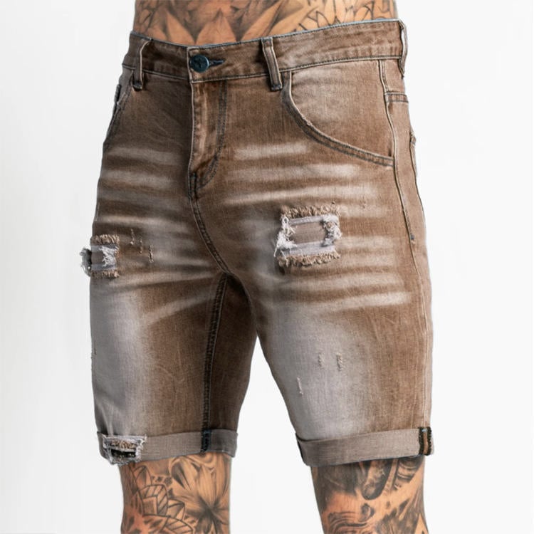 Cotton Summer Shorts Men Denim Shorts Jeans Pant Homme Custom Short Jeans Trouser Men Skinny Damage Jeans for Men Stylish factory