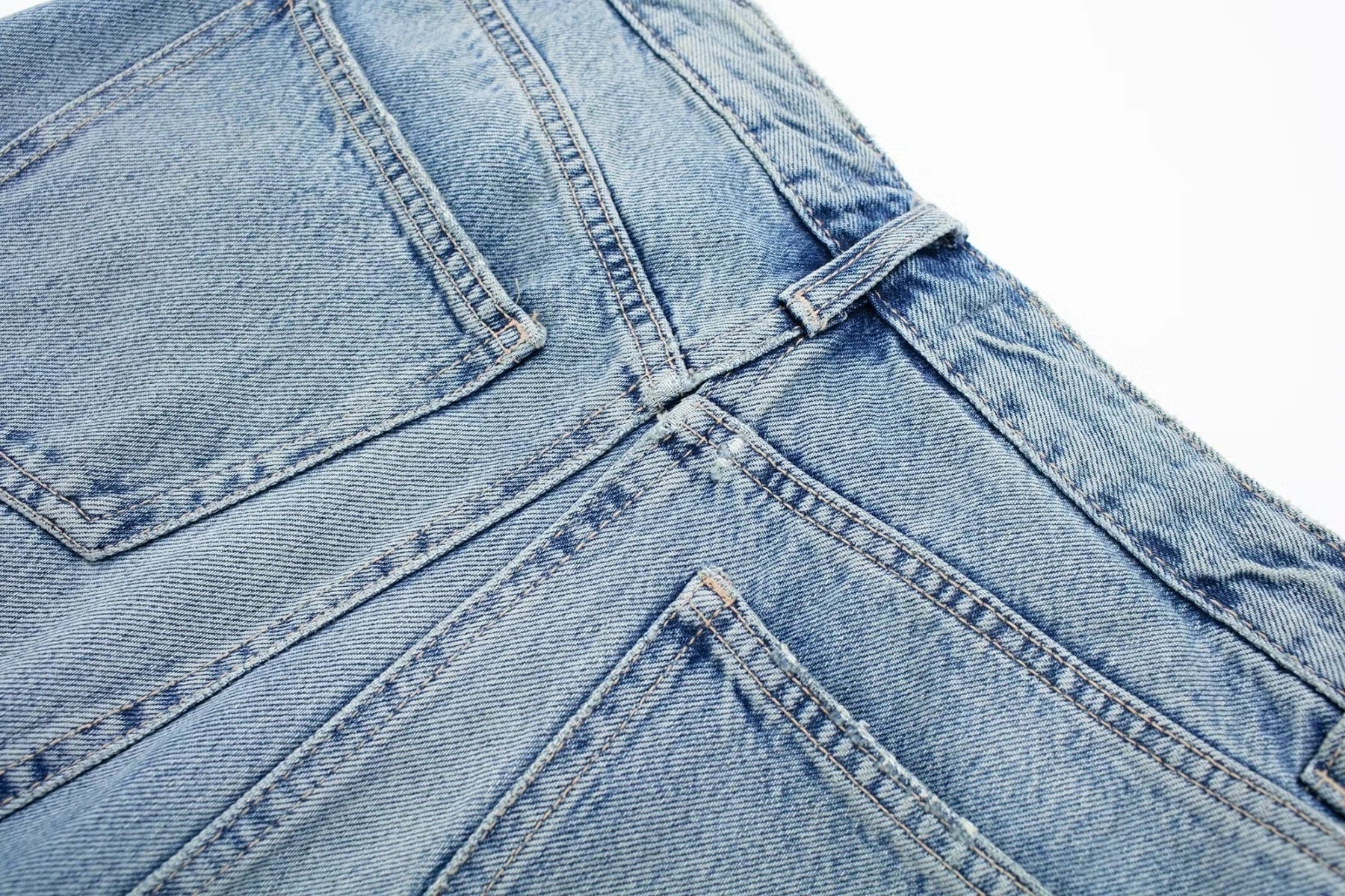High Quality Irregular Diagonal Button Design Vintage Highwaist Denim Jeans Midi Split Skirt for Women factory