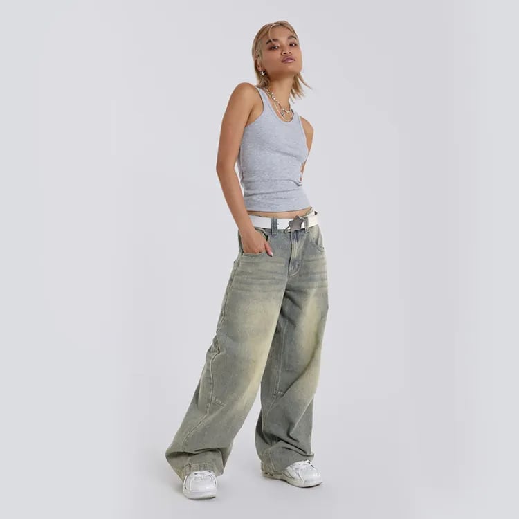 SSY Wide Leg Jeans Women Denim Flare Jeans Boot Cut Blank Jeans Pants Trousers manufacture