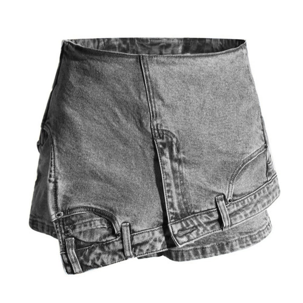 Fashion Unique New Streetwear Sexy Irregular Washed Jean Shorts Women Short Denim Shorts for Women Shorts Women manufacture