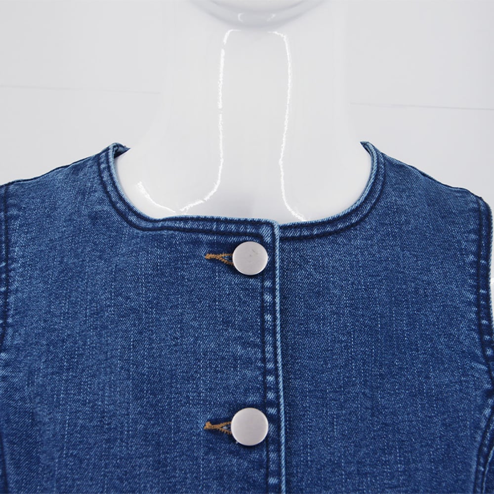 High Waist Denim Dress Summer Casual Neck Dress Fashion Sexy Tight Mini Skirts Denim Skirt for Women details