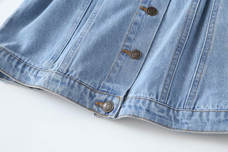 Streetwear Dress Sexy Women Turn Down Collar Denim Mini Dress manufacture