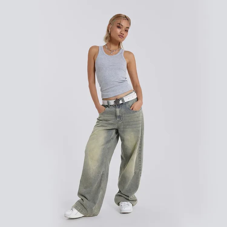 SSY Wide Leg Jeans Women Denim Flare Jeans Boot Cut Blank Jeans Pants Trousers details