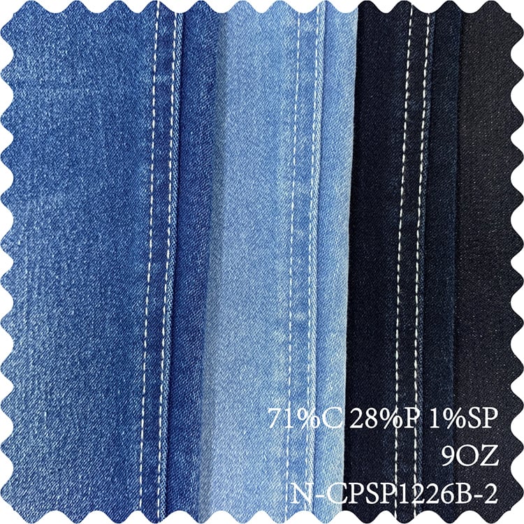 Custom wholesale 2024 Women's Streetwear Casual Loose Fashion Short Top Elastic Waist Denim Suit Denim Two Piece Set factory