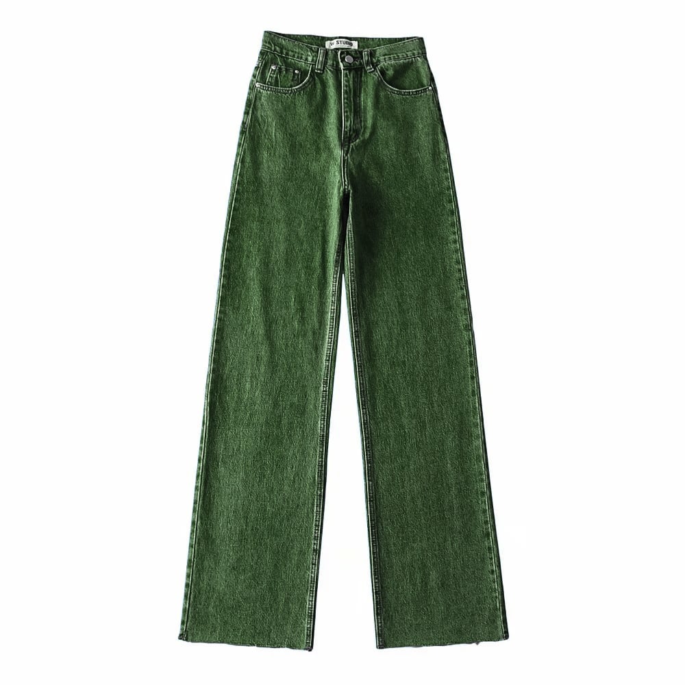 Women's High Waist Denim Pants Retro Loose Straight Trousers Jeans New Sexy Jeans Pants supplier