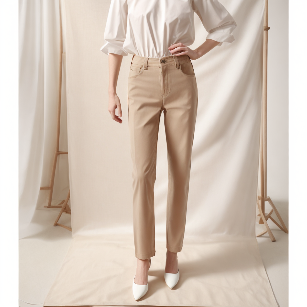 Wholesale Custom Women Elastic Stretch Jeans High Waist Solid Color Trousers Women Pencil Pants Skinny Jeans Denim Pants supplier