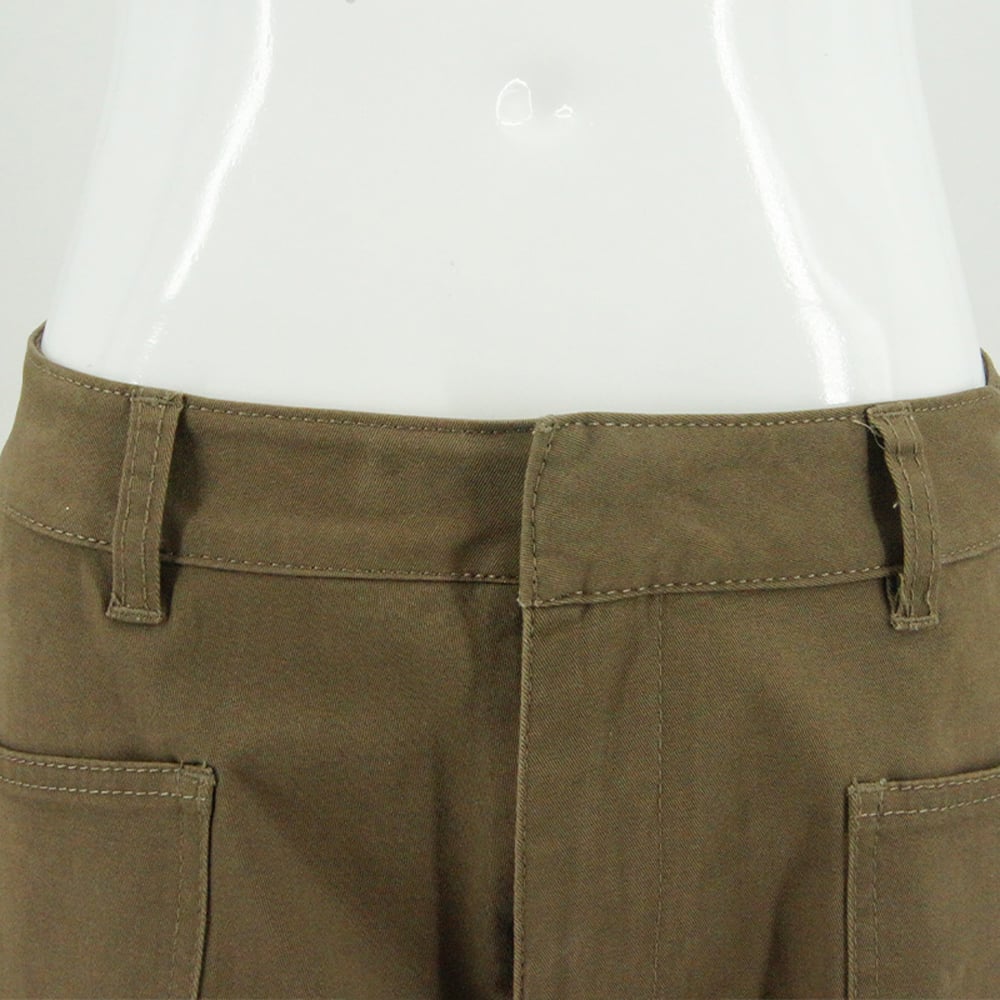 Wholesale Cargo Pants High Waist with Zipper Fly Casual Jeans Denim Pants Women supplier