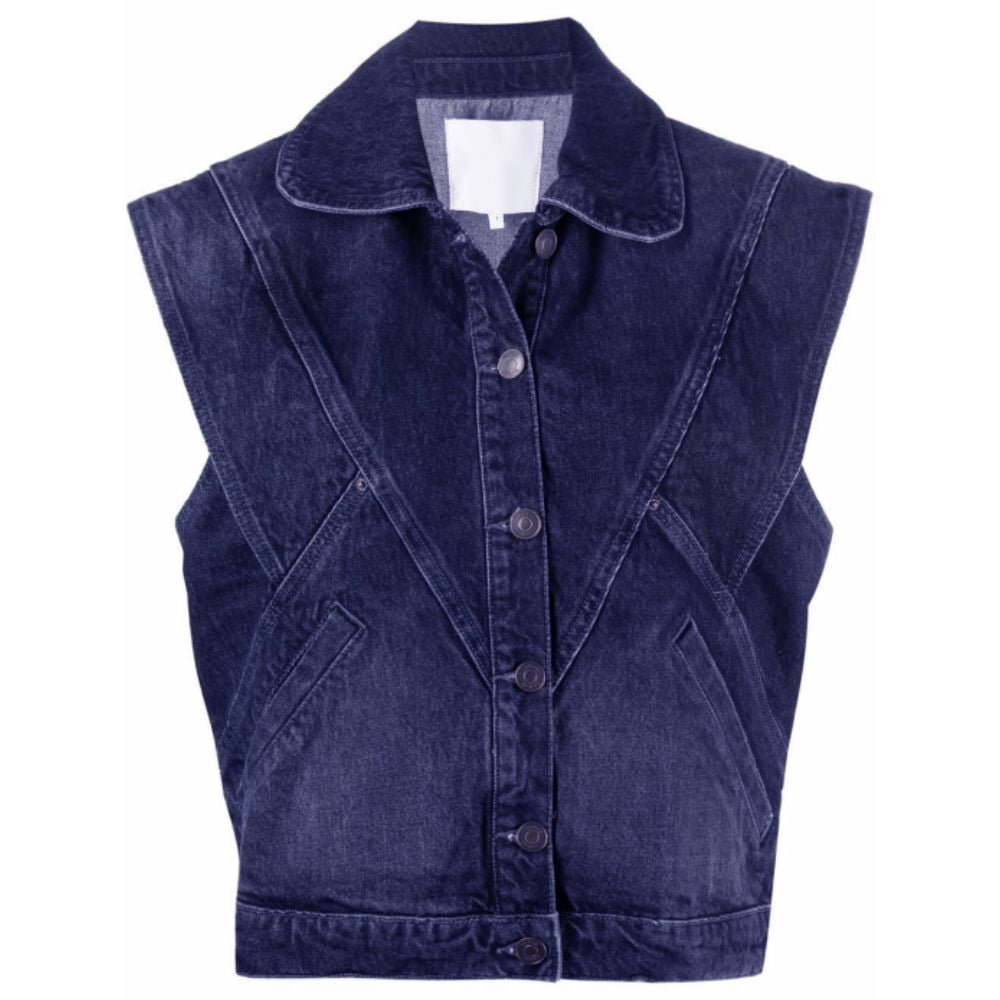Wholesale Fashionable Ladies Denim Vest Washed Stretch Casual Stylish Slim Fit Women Coat Waistcoat Vest details
