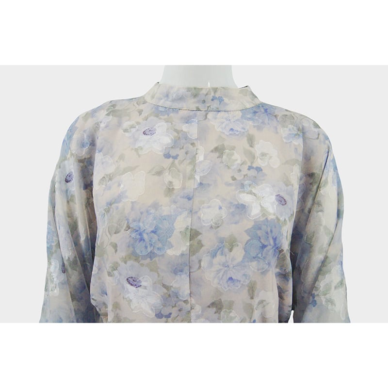 New Fashionable French Printed Long Sleeve Lace up Shirt Skirt Women's Casual Two-piece Set details