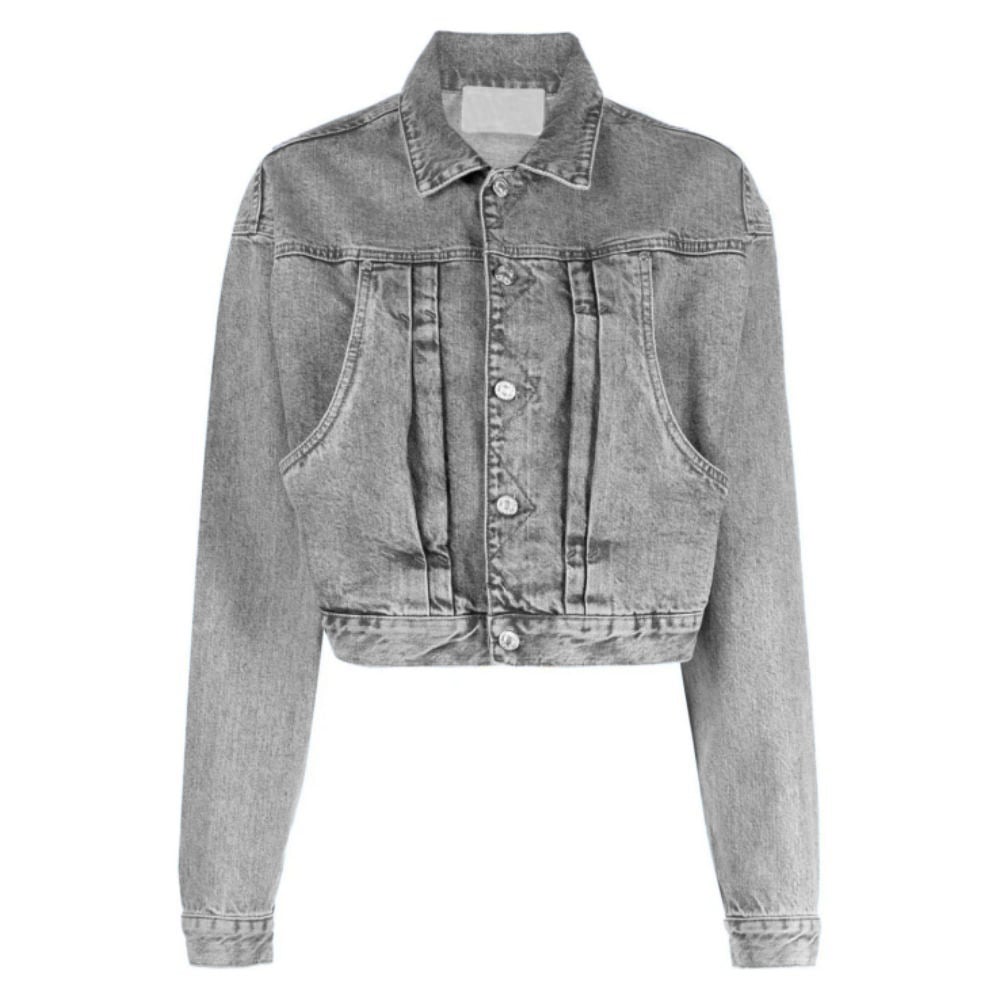 Fashion Vintage Clothing Casual Jean Jacket Coat Washed Stretch Button Soft Women Denim Jackets With Pockets manufacture