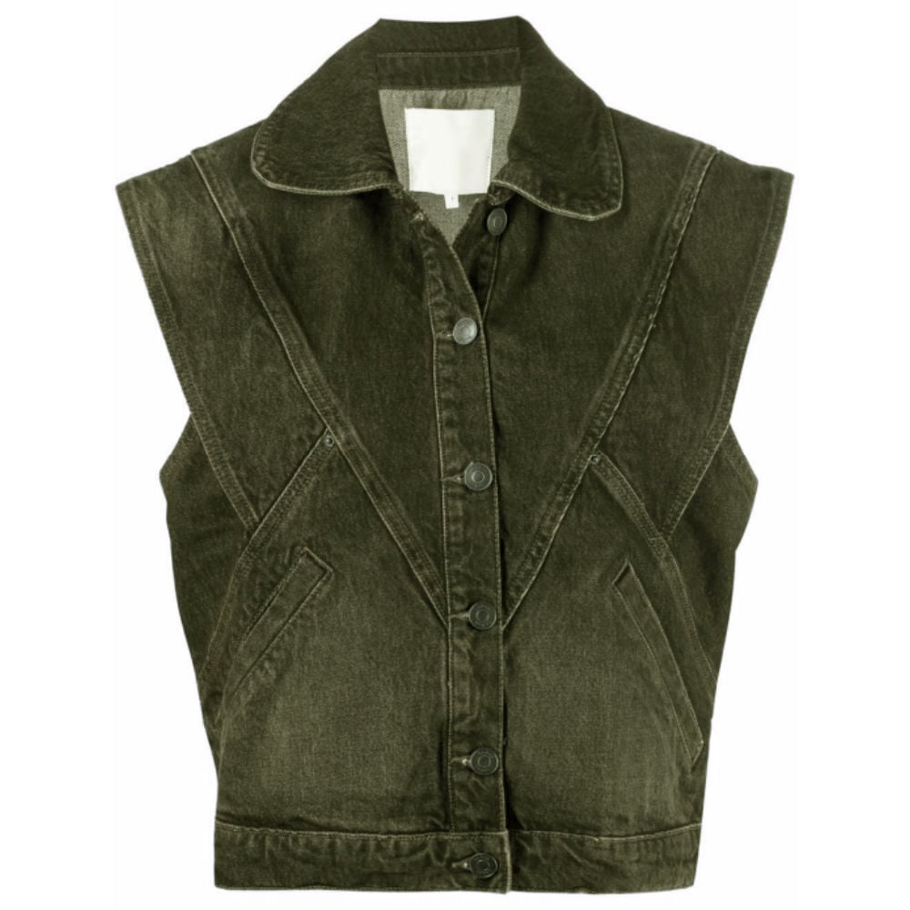 Wholesale Fashionable Ladies Denim Vest Washed Stretch Casual Stylish Slim Fit Women Coat Waistcoat Vest details