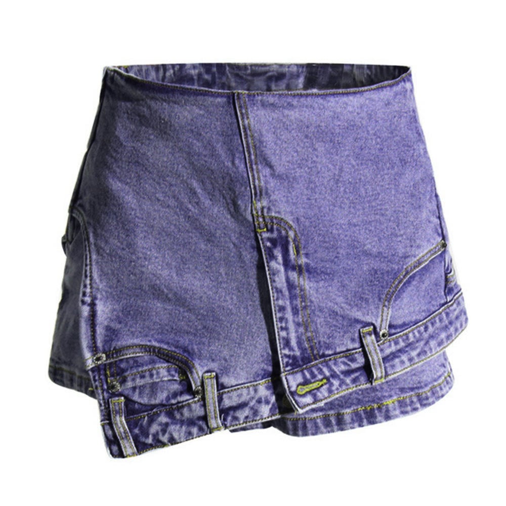 Fashion Unique New Streetwear Sexy Irregular Washed Jean Shorts Women Short Denim Shorts for Women Shorts Women manufacture