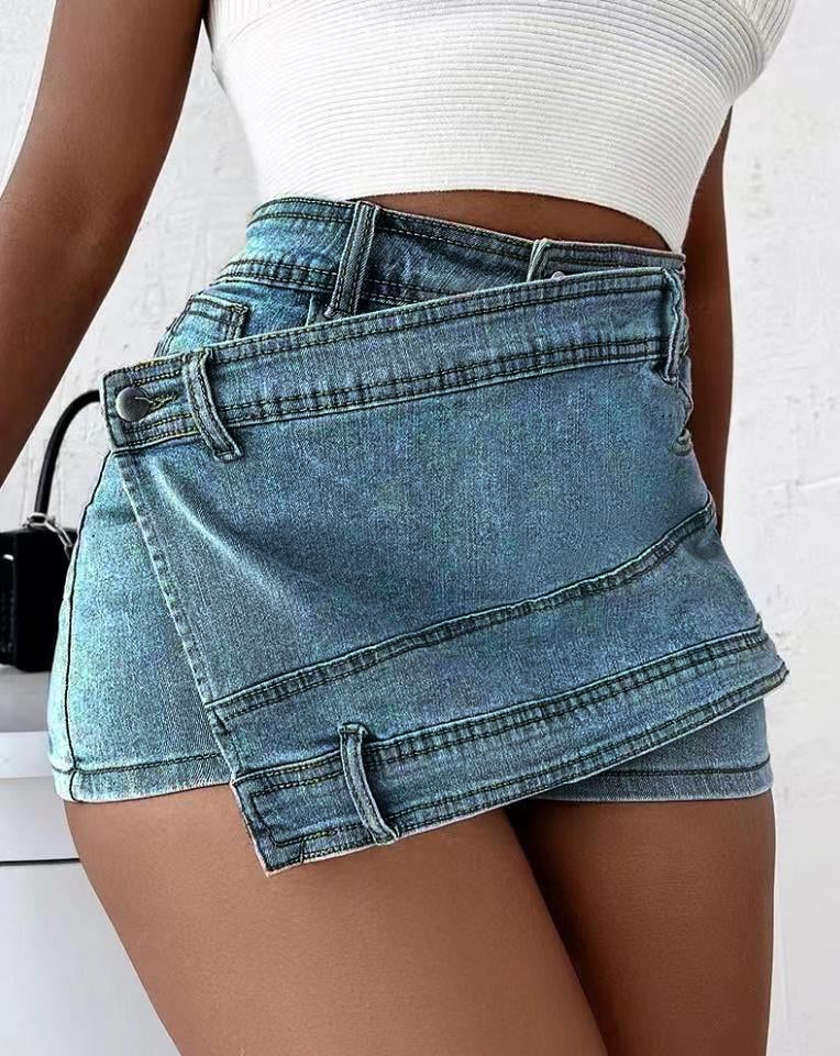 Summer XS-2XL Wholesale Mini Ladies Fashion Denim Jeans Skirts Women's Shorts factory