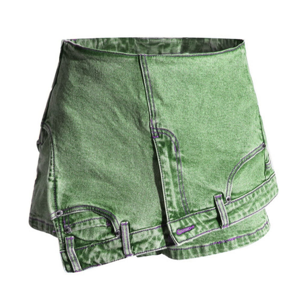 Fashion Unique New Streetwear Sexy Irregular Washed Jean Shorts Women Short Denim Shorts for Women Shorts Women factory