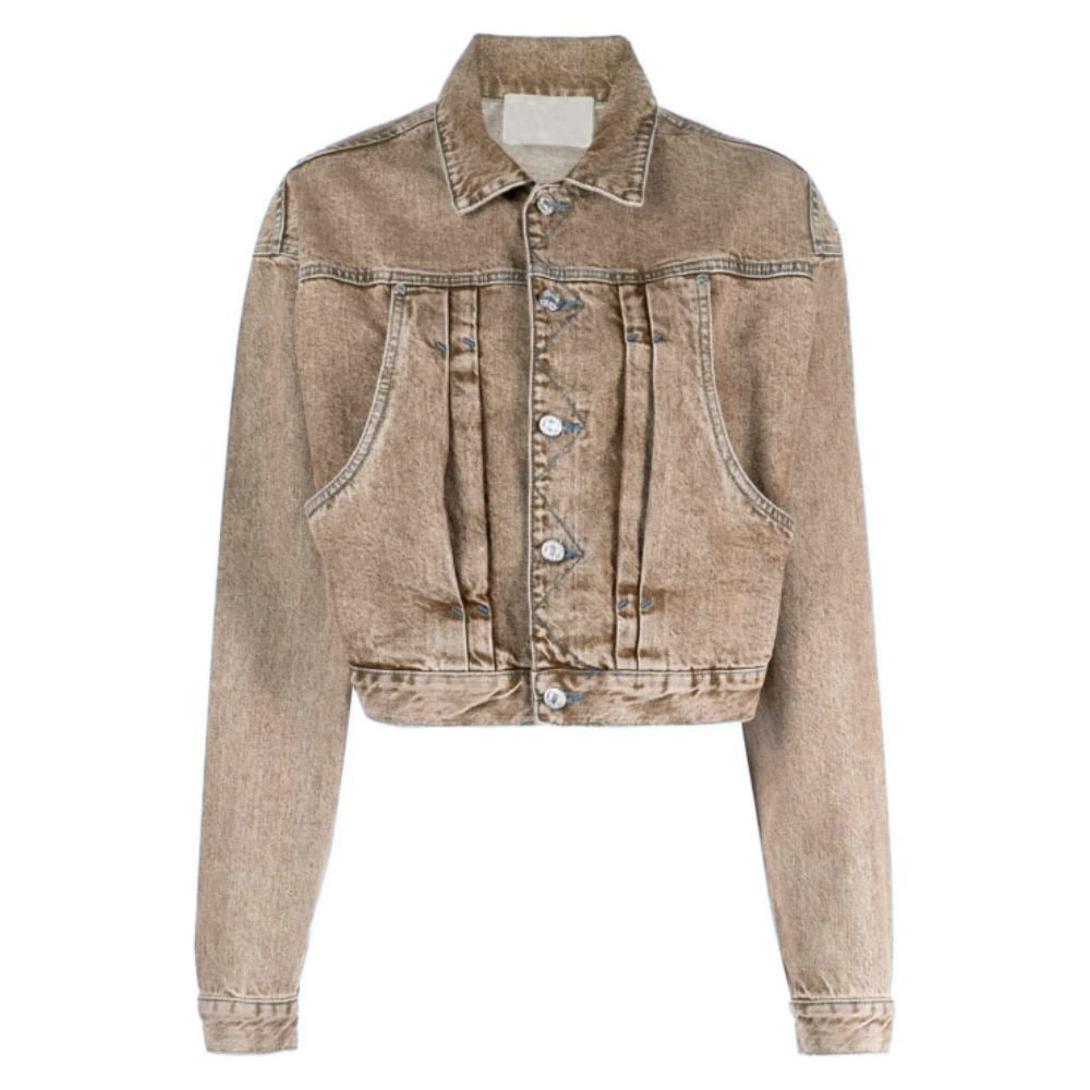 Fashion Vintage Clothing Casual Jean Jacket Coat Washed Stretch Button Soft Women Denim Jackets With Pockets details