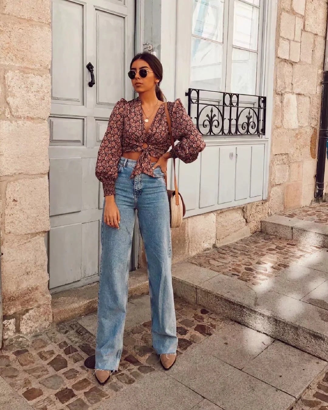 Women's High Waist Denim Pants Retro Loose Straight Trousers Jeans New Sexy Jeans Pants factory