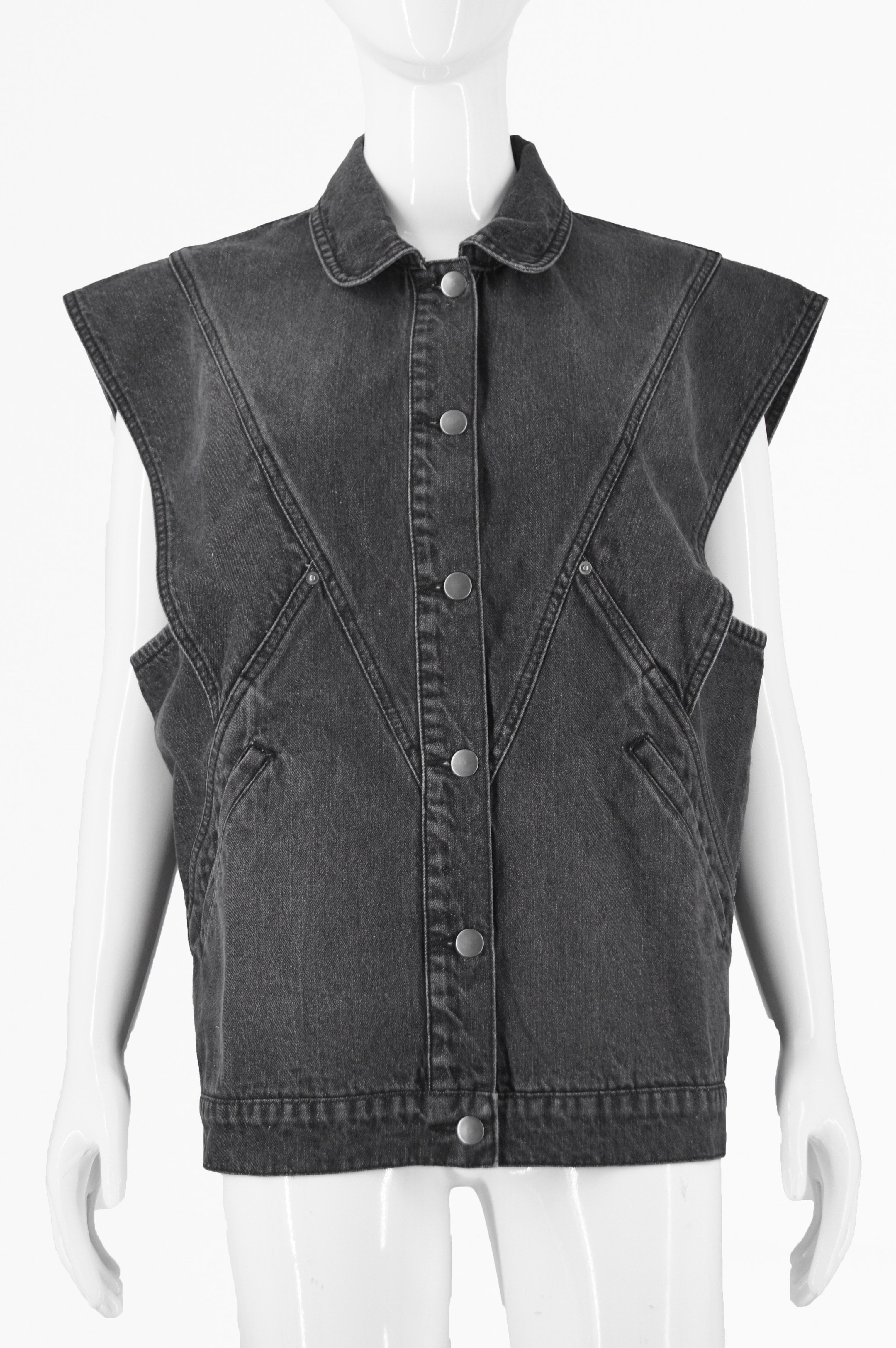 Wholesale Fashionable Ladies Denim Vest Washed Stretch Casual Stylish Slim Fit Women Coat Waistcoat Vest details