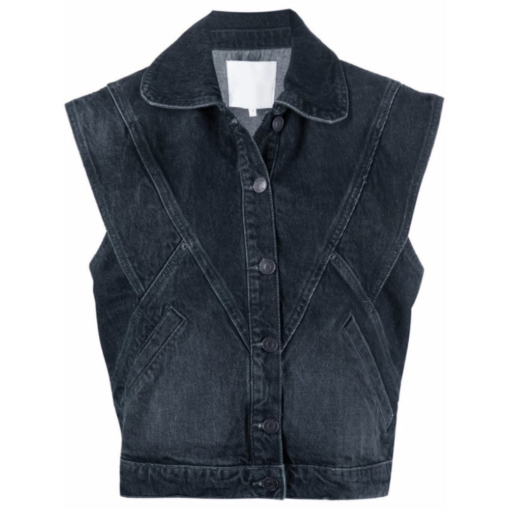 Wholesale Fashionable Ladies Denim Vest Washed Stretch Casual Stylish Slim Fit Women Coat Waistcoat Vest manufacture