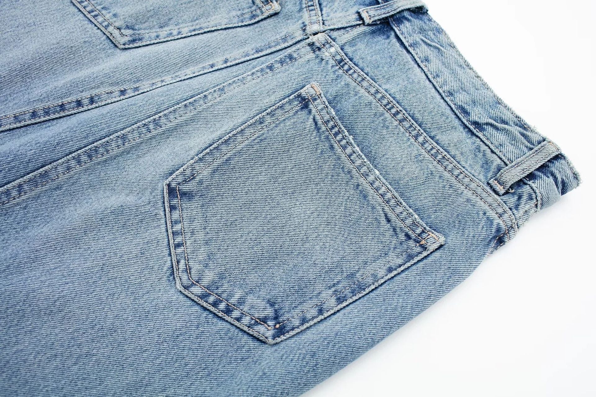 High Quality Irregular Diagonal Button Design Vintage Highwaist Denim Jeans Midi Split Skirt for Women factory