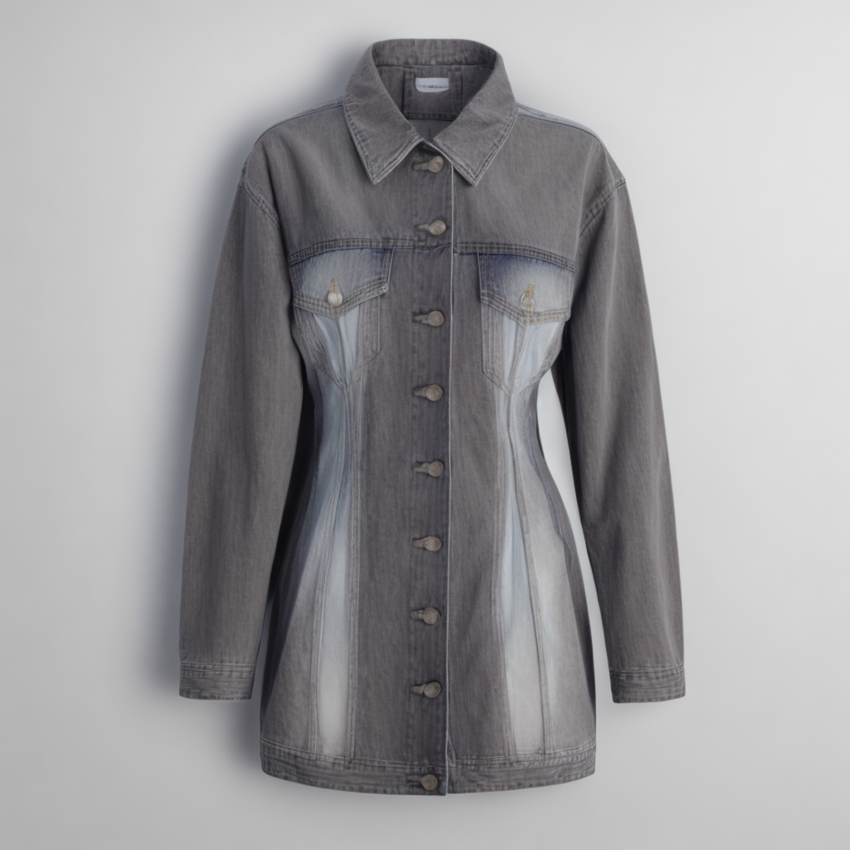 Streetwear Dress Sexy Women Turn Down Collar Denim Mini Dress supplier
