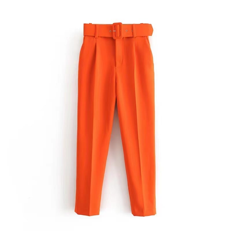 Spring Fall Women's Clothing Women Casual Temperament Commuter Long Sleeve Print Shirt Pants Two Piece Ladies Sets factory
