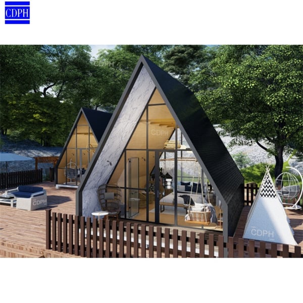 Experience efficient and eco-friendly living with a prefab A-frame ki