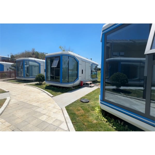 Efficiency meets ingenuity in the innovative capsule house design.