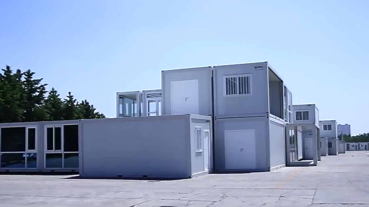 Two story container house