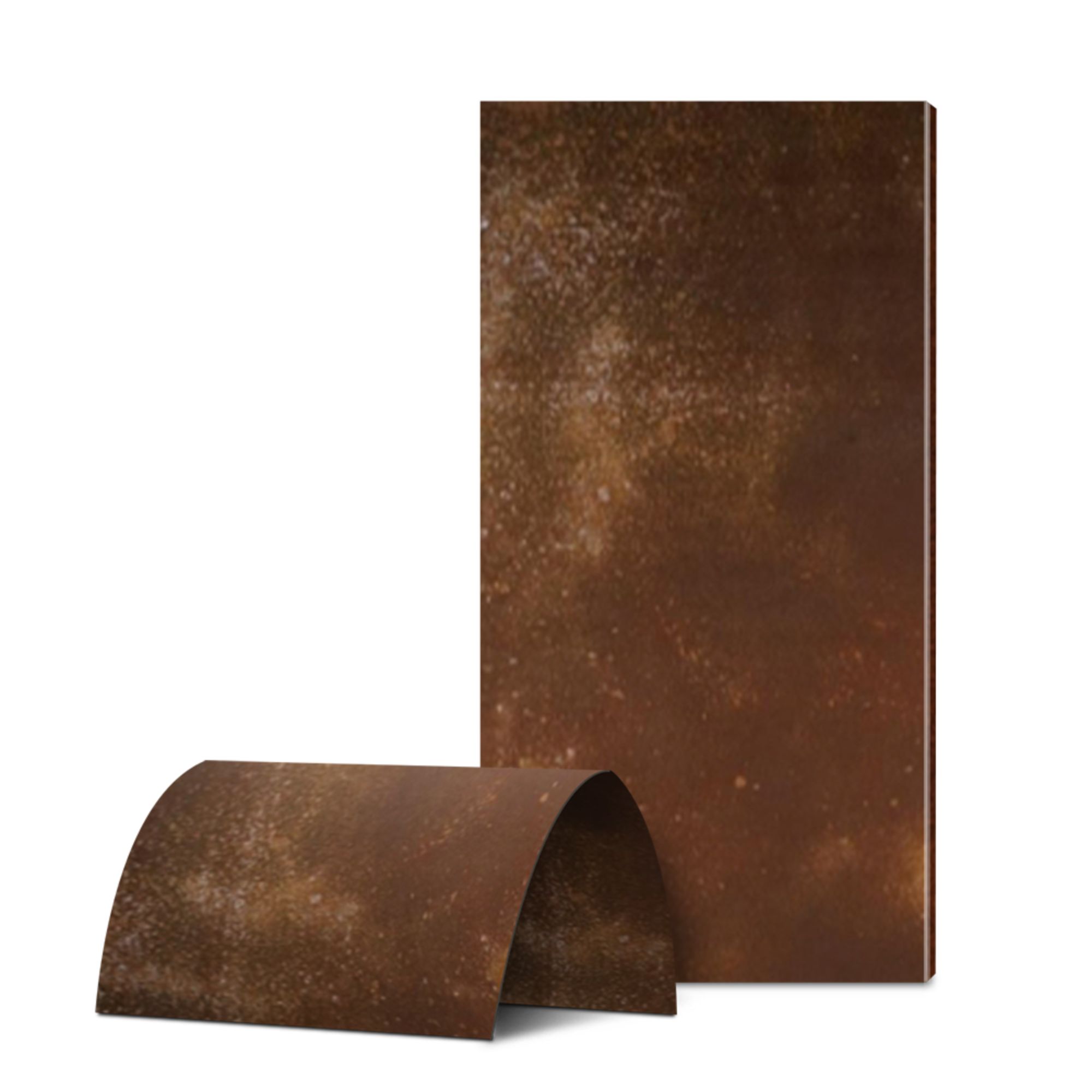 Mottled Rust Artistic Gilt Wall Panel