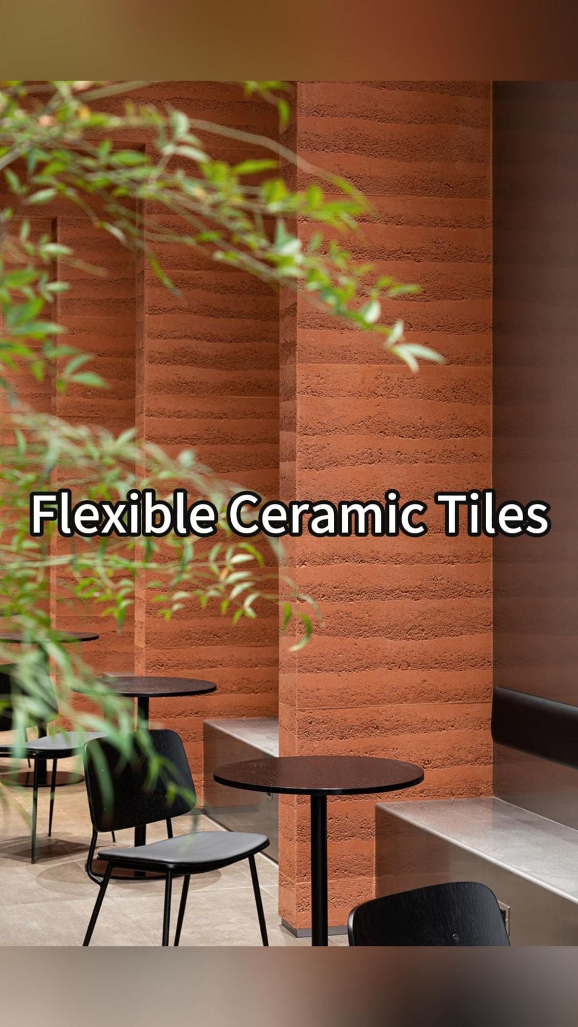 Piastrelle ceramiche flessibili - Pannelli ecologici per pareti interne ed esterne salutari