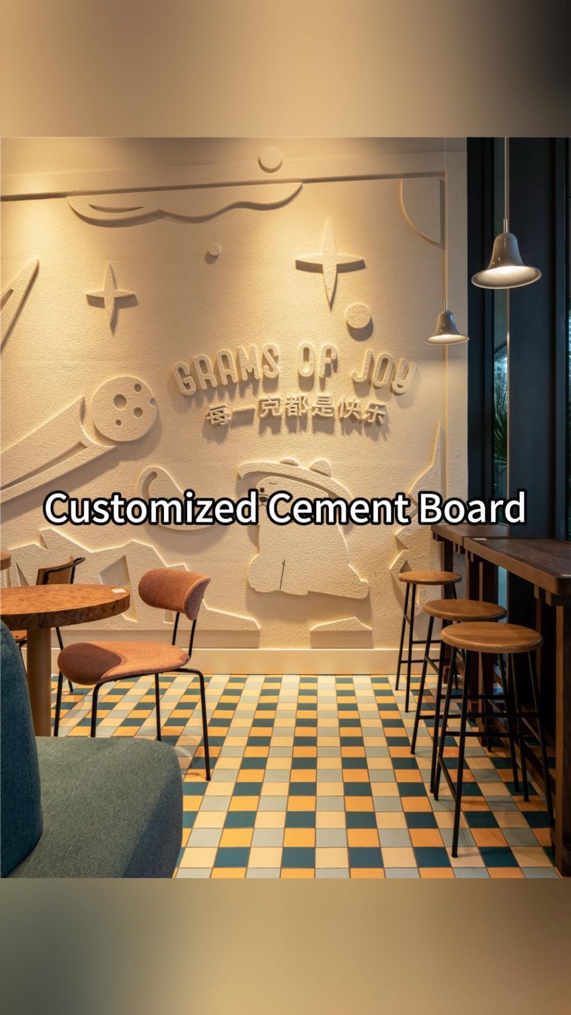 nuova idea di design in cemento | pannello in cemento personalizzato