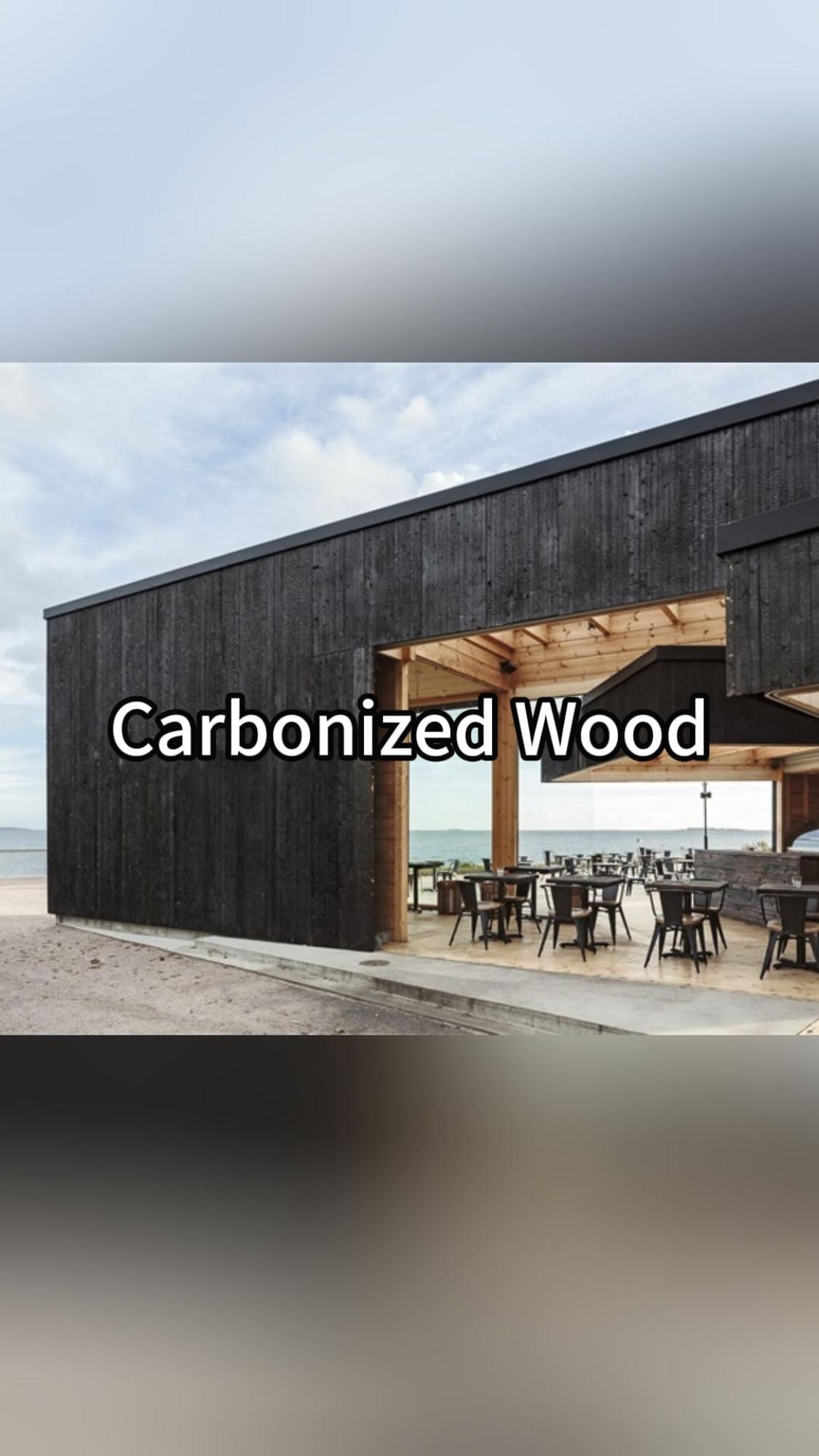 Legno carbonizzato con rivestimento morbido-Materiali di qualità che preservano le collezioni di un designer per 3 anni