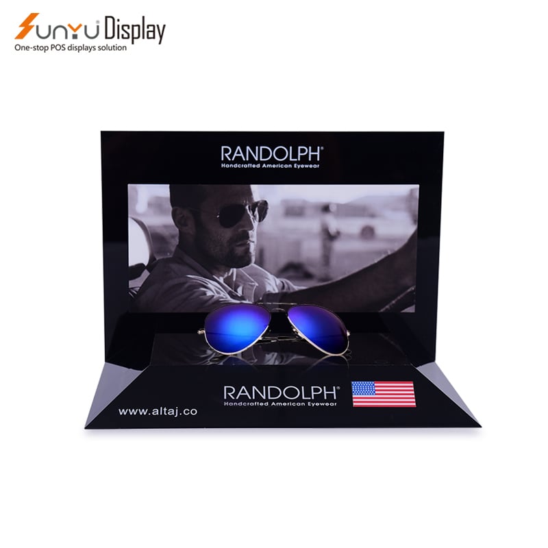 Hot Sale Custom Acrylic Sunglasses Display Stand Counter Table Holder for Store Display Sticker Logo Model details