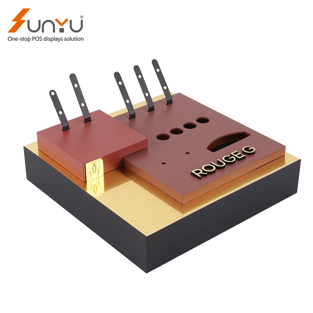 Sunyu high quality custom acrylic cosmetic shop display retail lipstick display stand manufacture