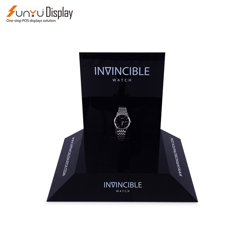SUNYU Luxury Rotating Acrylic Rack for Jewelry Sunglasses Wrist Watches Display Stand for Shops Exhibitions and Shows supplier