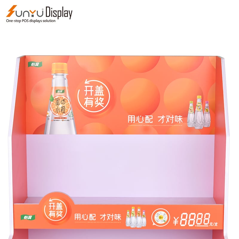 Custom Retail Supermarket Food Beverage Display Rack Custom Acrylic PVC Foam Board display Stand manufacture