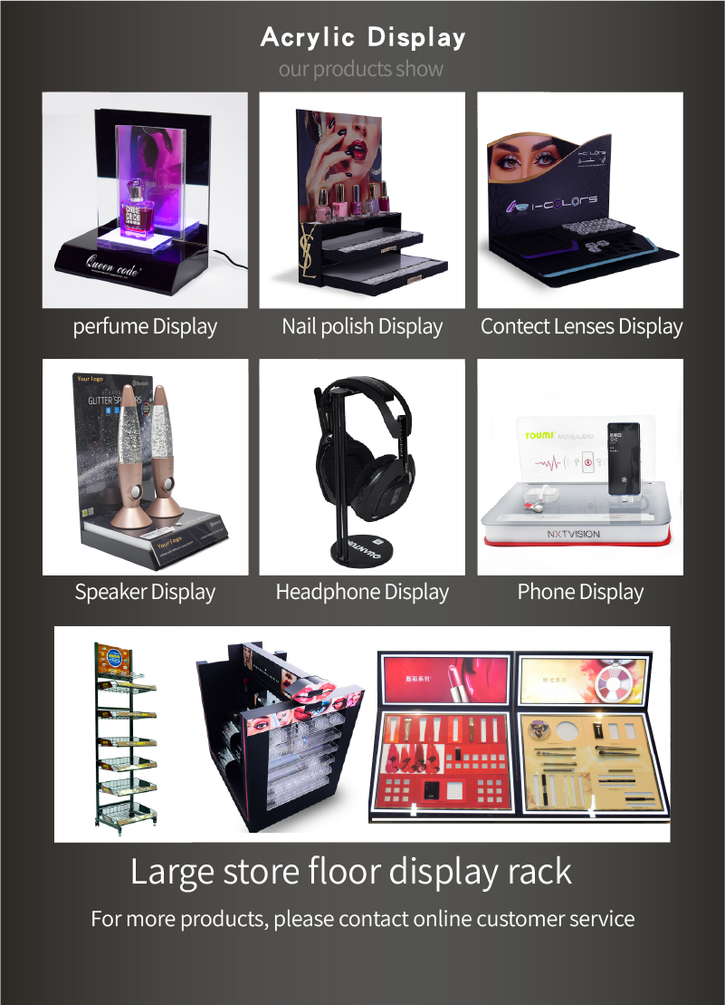 Custom Design Furniture Home Appliances Acrylic Display Stand Intelligent Curtains Display Rack details