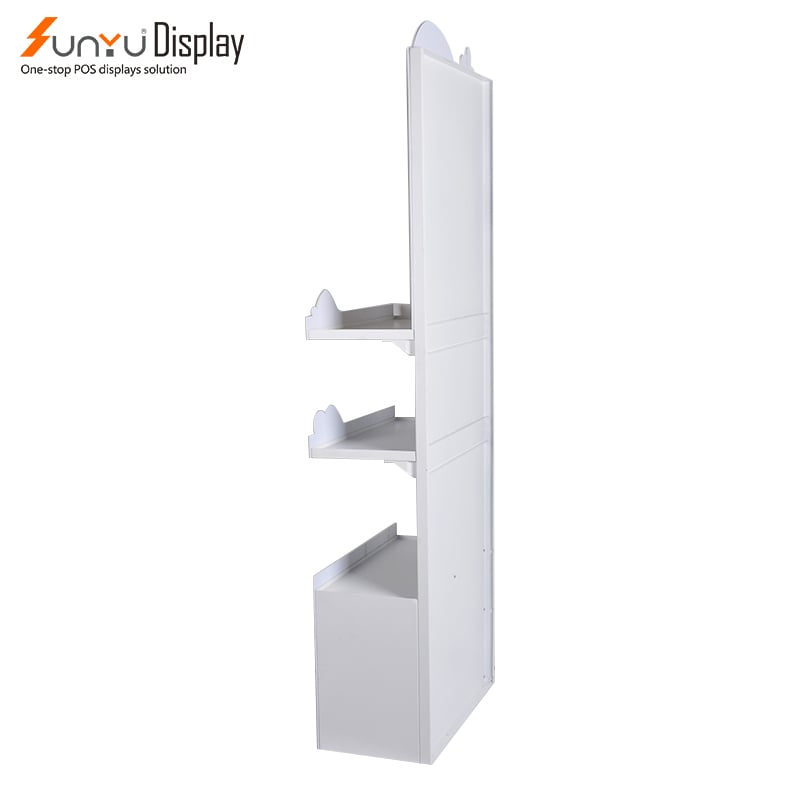 Shopping Mall Custom Cosmetics Display Stand Acrylic PVC Cosmetics Display Stand Retail Floor Display factory