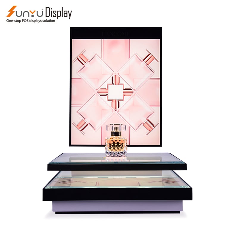 ODM Custom Luxury Countertop Acrylic Perfume Bottle Display Plastic Makeup Display Stands details