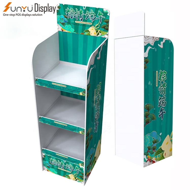 Factory Customized Wholesale PVC Material Retail Food Display Stand Supermarket Food Display Rack details