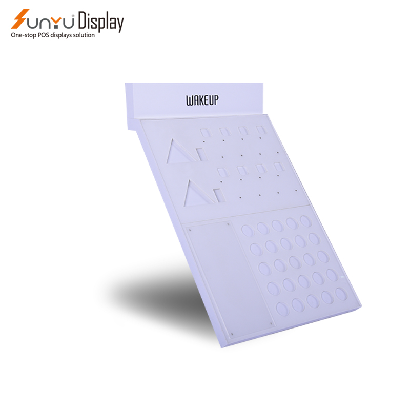 Sunyu Hot Sale Best Design Acrylic Big Size Eyeshadow Makeup Customized Cosmetic Display Stand details